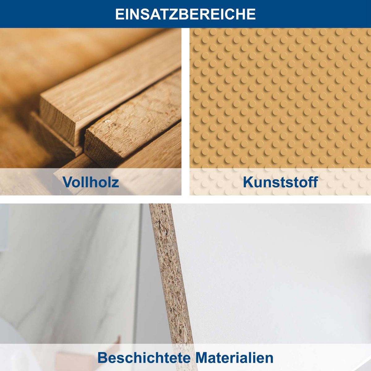 Materialvergleiche zwischen Vollholz und Kunststoff für Einsatzbereiche