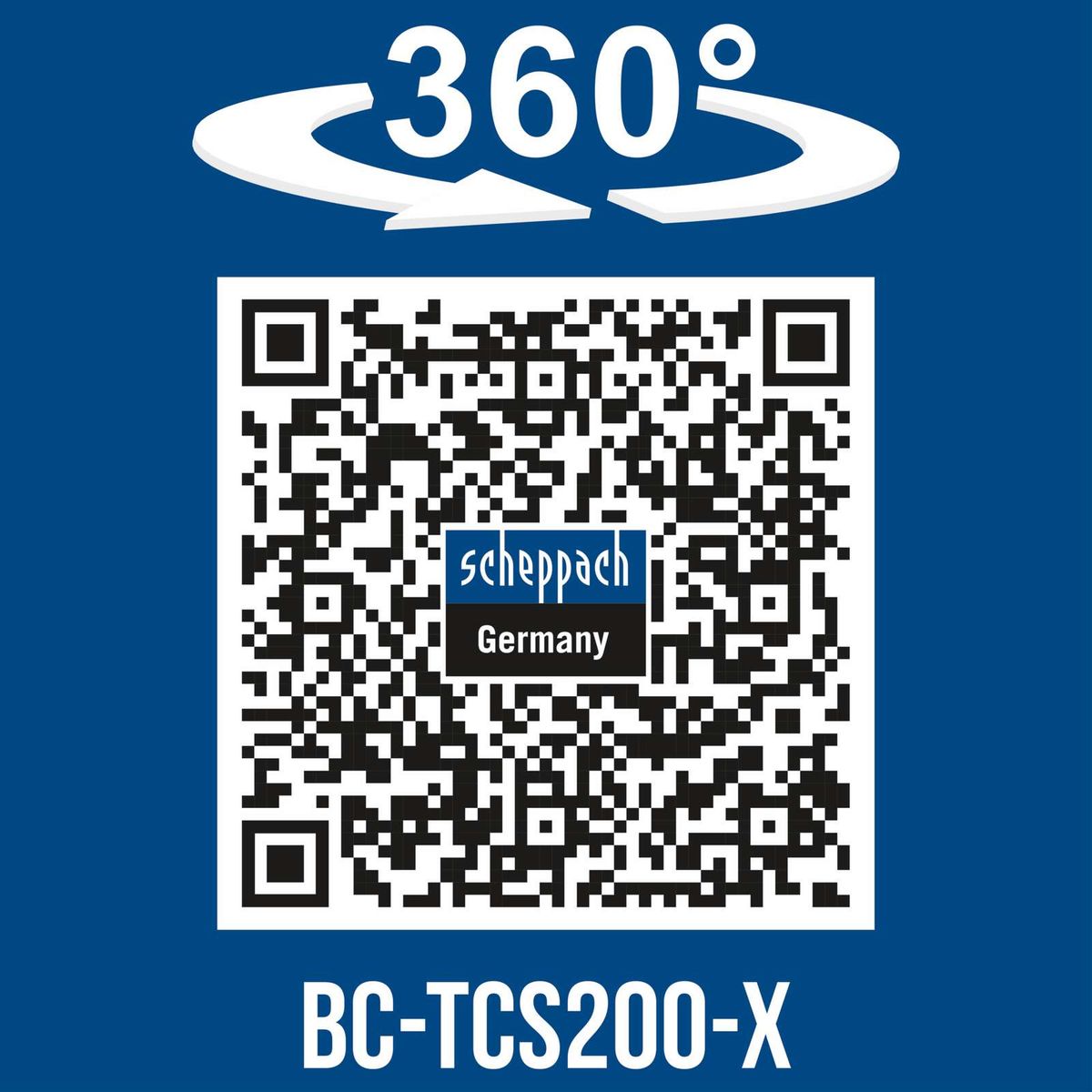 360°-Drehfunktion für präzise Positionierung der Akku-Kettensäge BC-TCS200-X