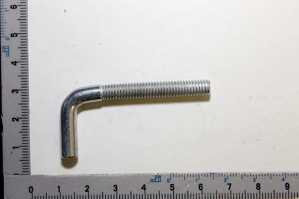 Scheppach-Hakenstange (Haken st12) – gebogener Bolzen mit Gewinde
