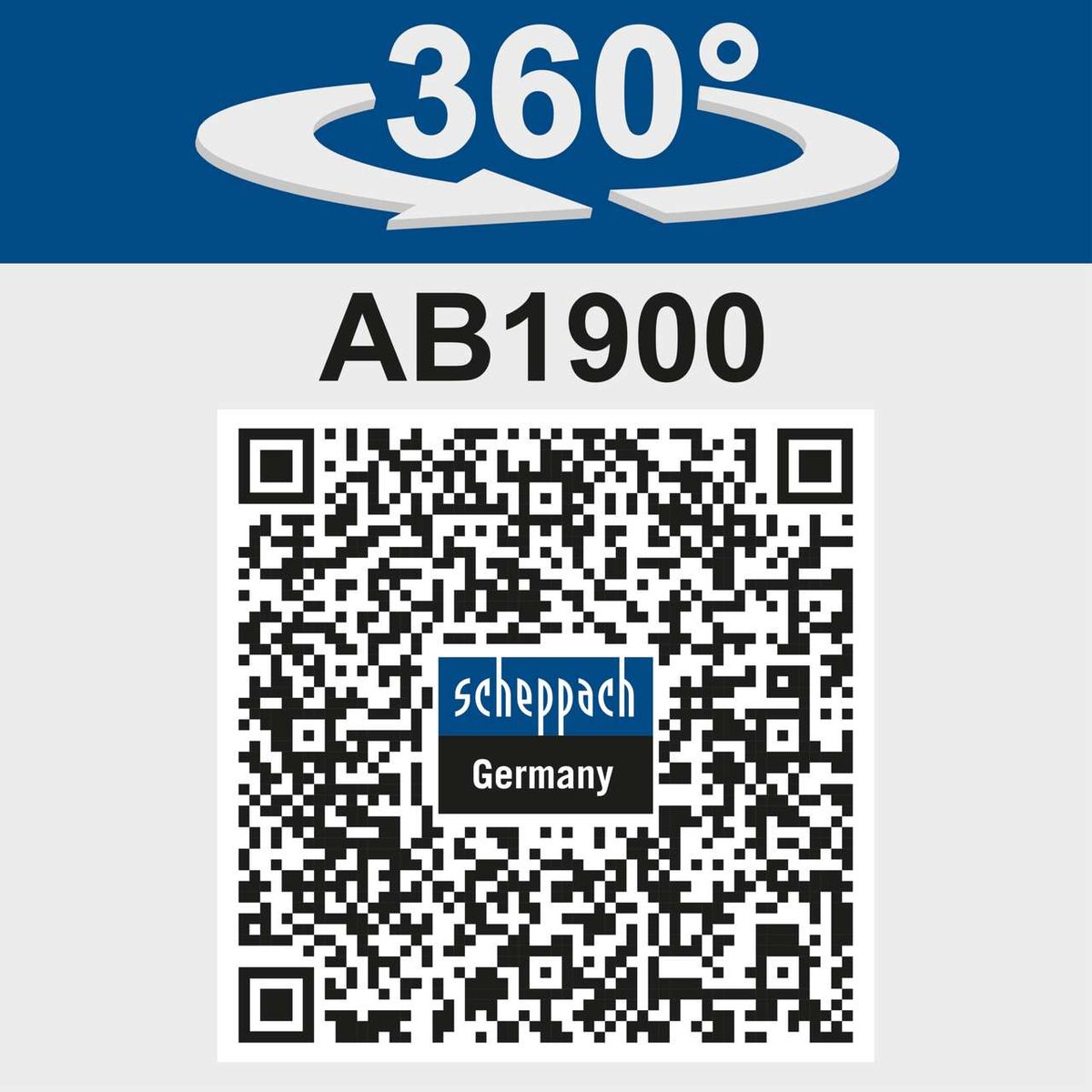 Abbruchhammer AB1900 mit 360° Drehfunktion, inkl. Spitz- und Flachmeißel sowie Koffer. 60J Schlagkraft, 1900W Leistung.