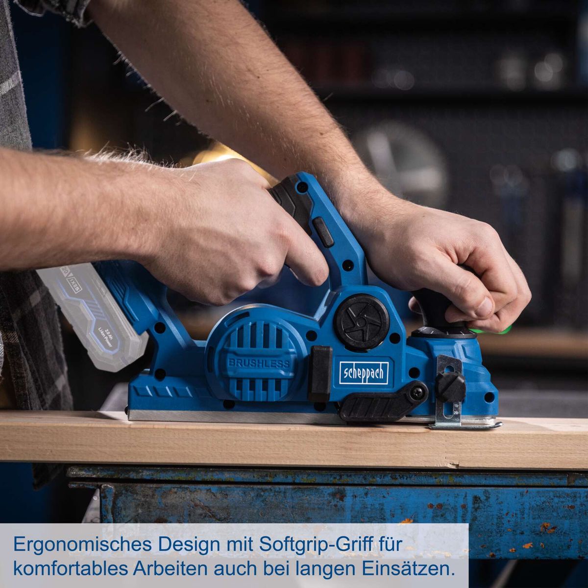 Ergonomisches Design mit Softgrip-Griff für komfortables Arbeiten bei langen Einsatzzeiten