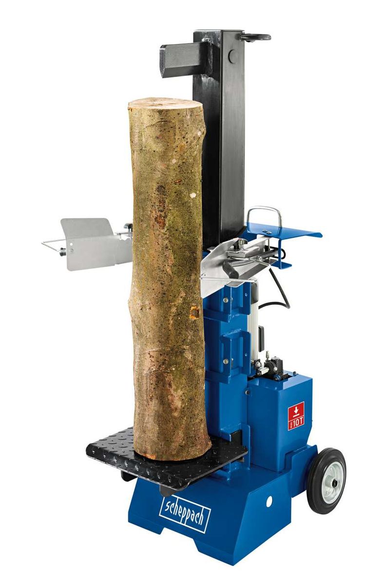 Holzspalter Scheppach HL1000V mit Standfuß und Transportrad