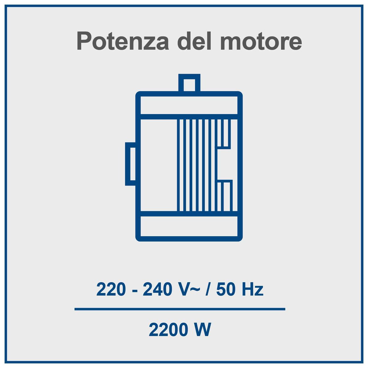 Holzspalter mit 2200W Leistung, 220-240V, 50Hz. Ideal für Holzlängen bis 520mm und Spaltkraft von 7t.