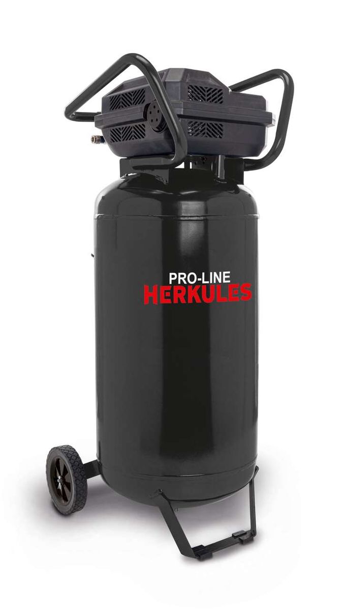 Kompressor Pro-Line PAC85L -14bar Herkules von Scheppach. Gerät von vorne gezeigt.