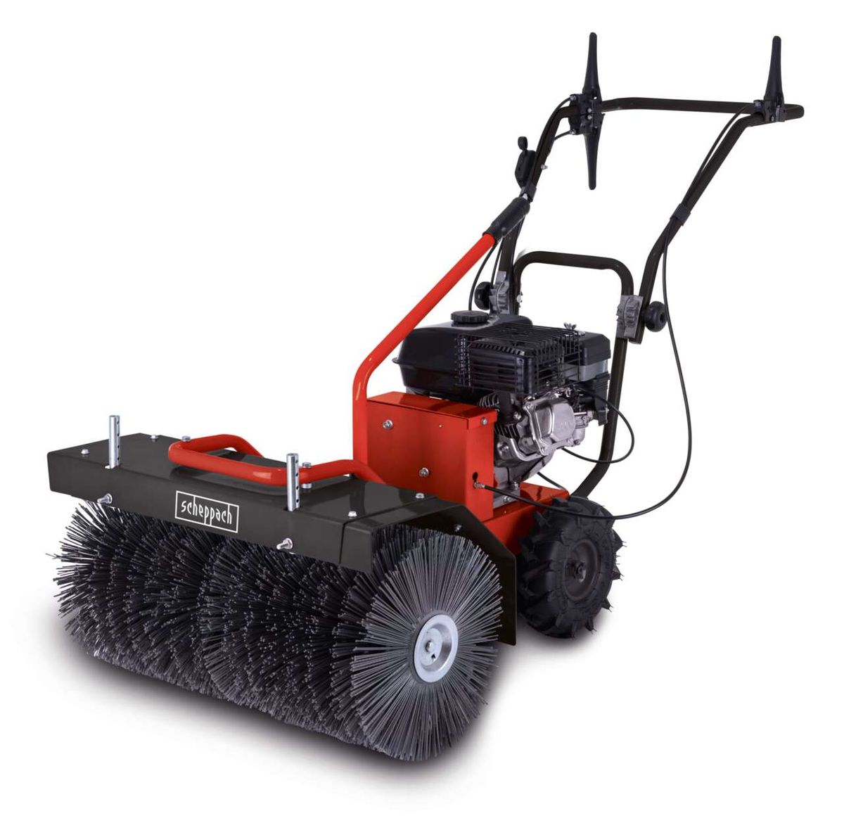 Scheppach Benzin-Kehrmaschine SC2700P mit Motor und Bürstenbrett