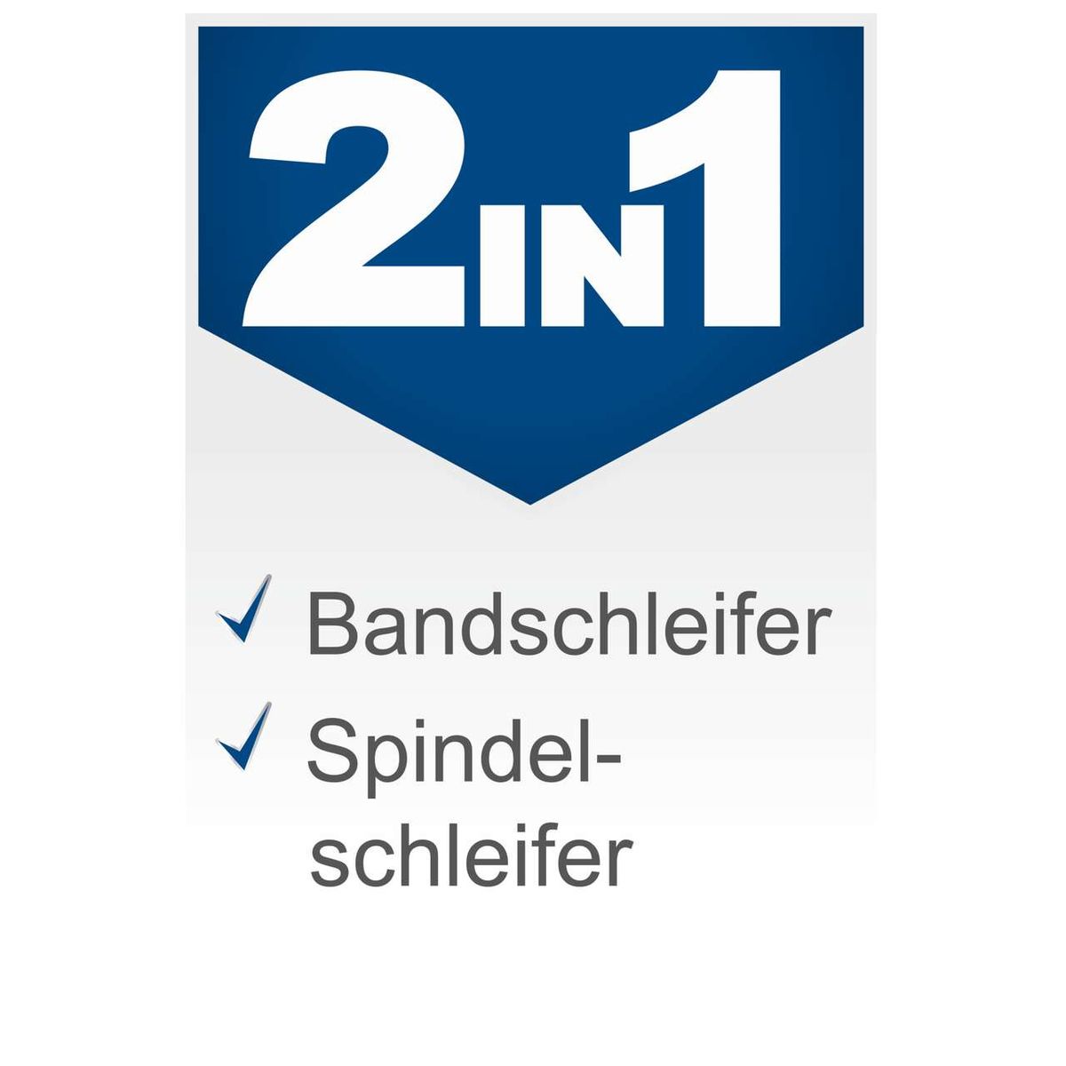 Logo mit Zertifikat für Bandschleifer und Spindelschleifer von Scheppach