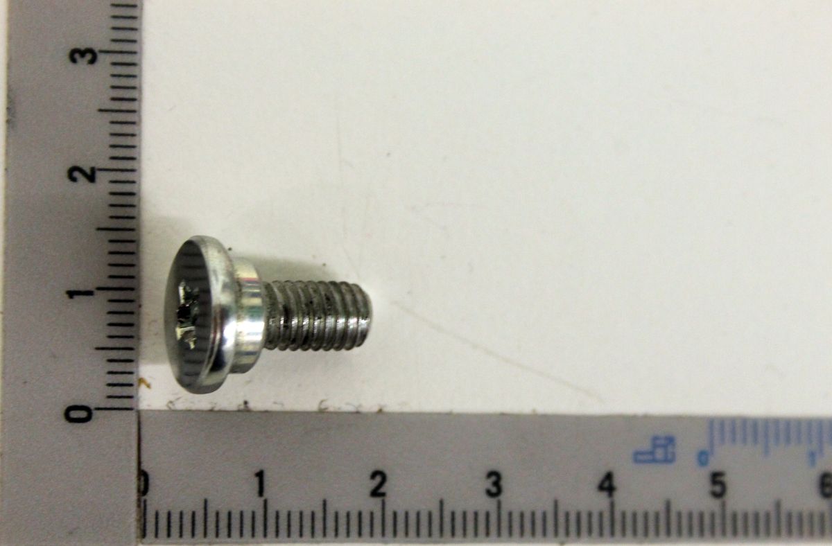 Bundschraube Bund Ø 9,5x3 / Gewinde M6x10 von Scheppach. Die Schraube wird von der Seite gezeigt.