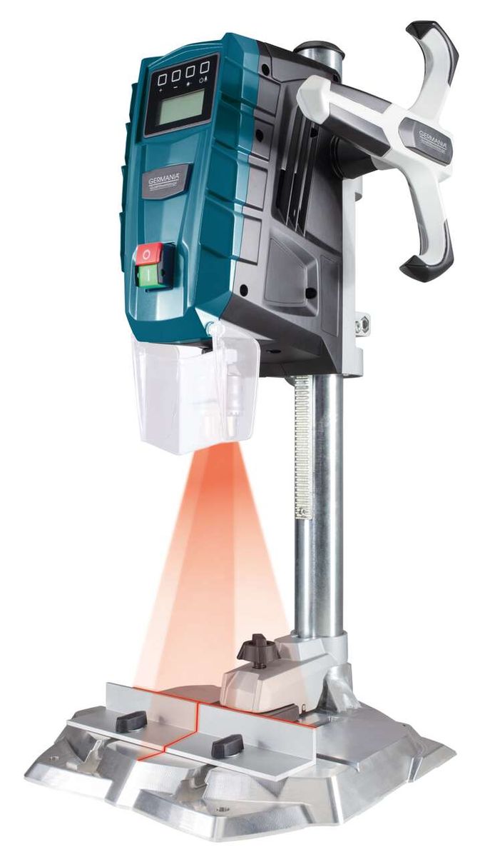 Tischbohrmaschine TBM 710 D Germania, Ansicht von der Seite.