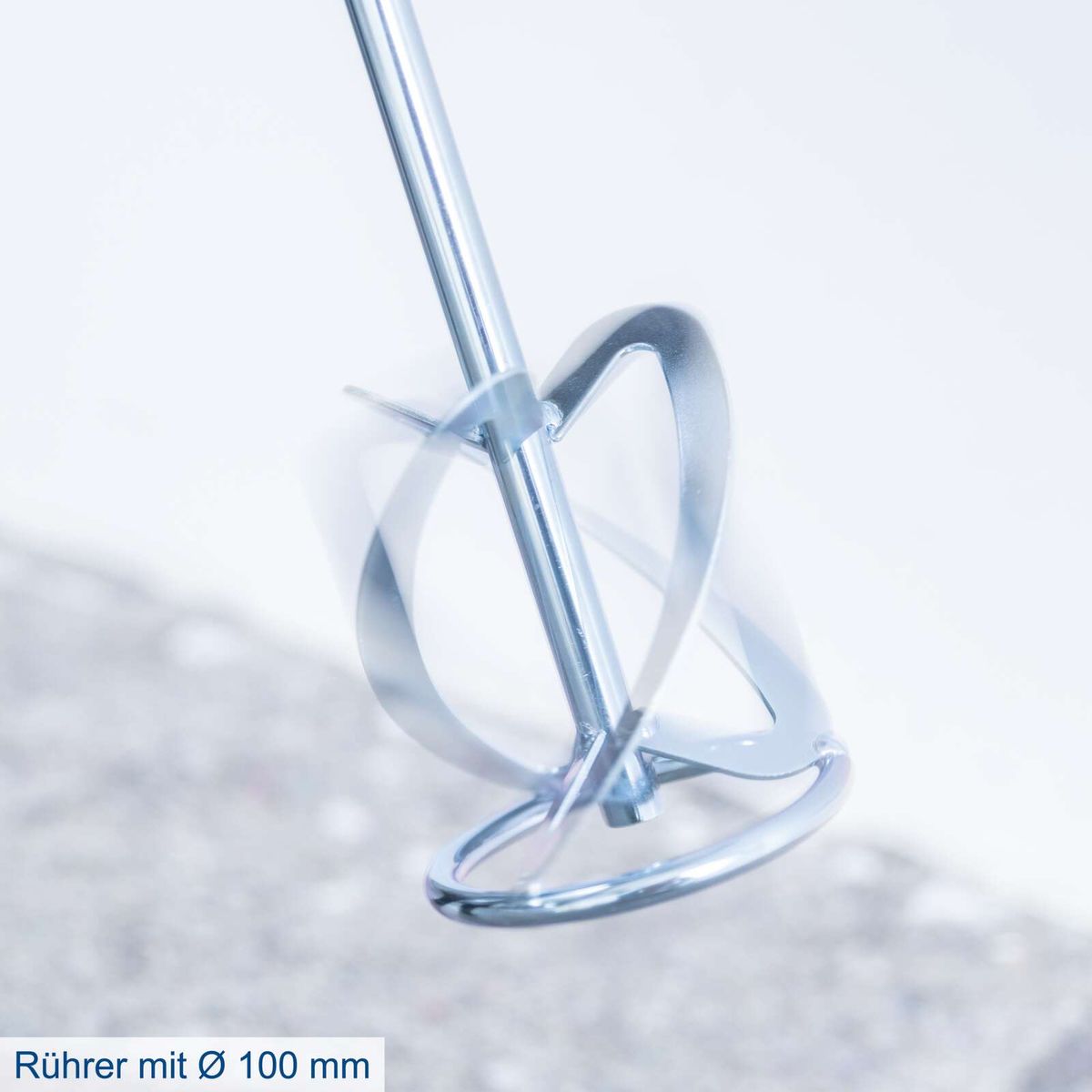 Akku-Farb- und Mörtelrührer mit 100 mm Rührdurchmesser