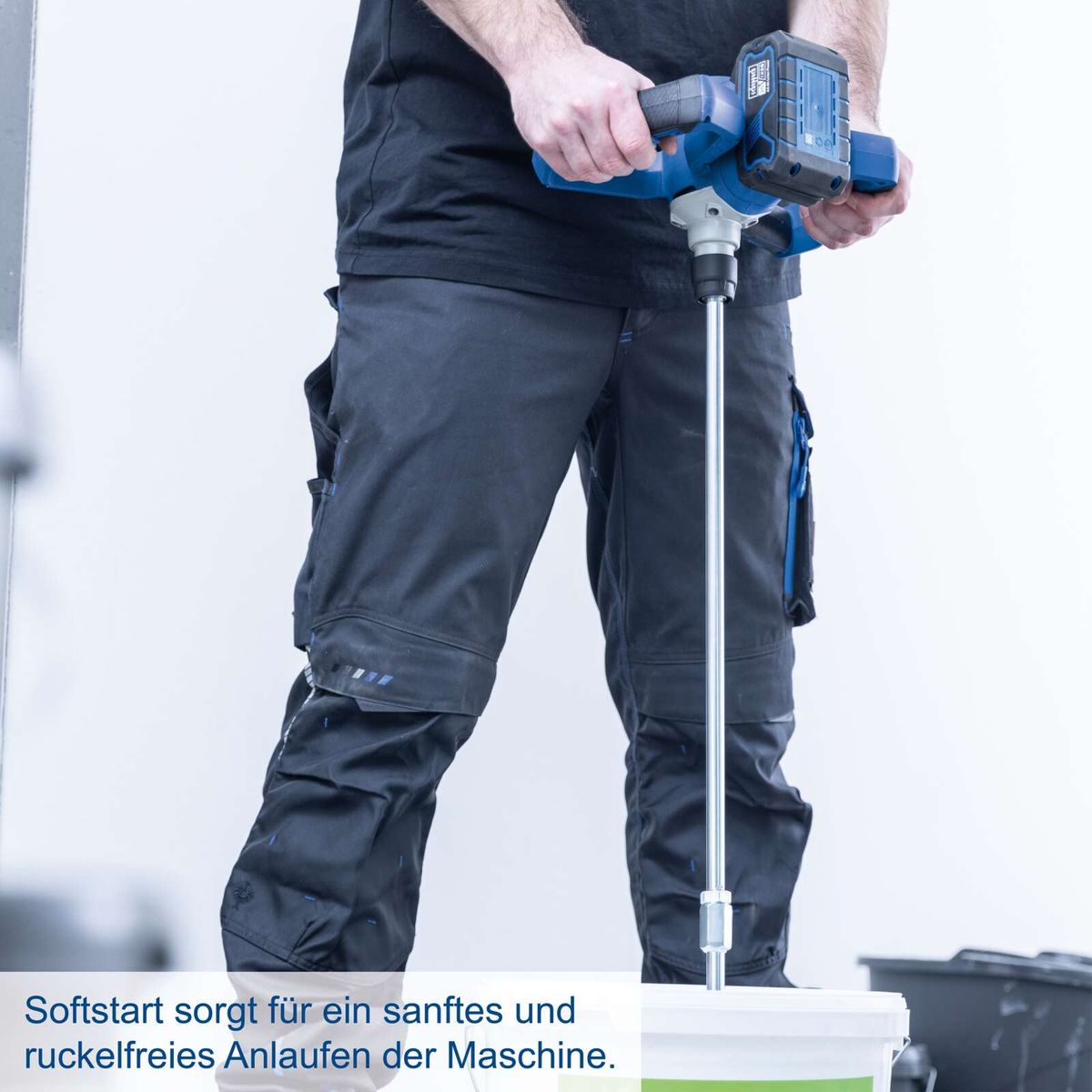 Softstart für sanftes und rückeloses Anlaufen der Maschine