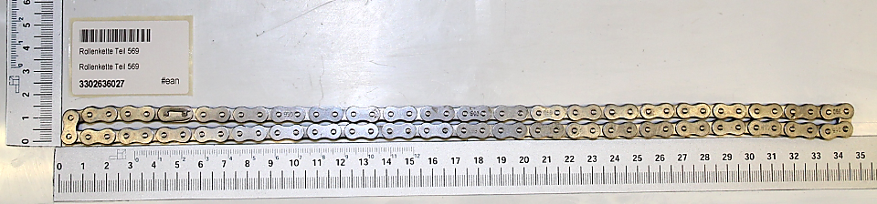 Scheppach-Rollenkette Teil 569 mit 43 Gliedern