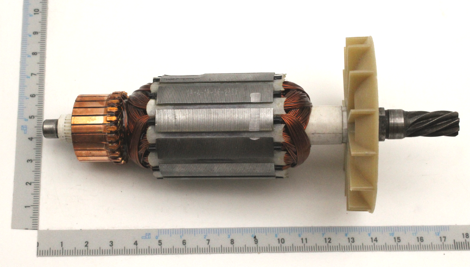 Scheppach-Ankermechanismus mit integriertem Ventilator, Detailansicht