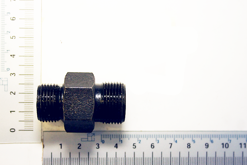 Scheppach-Hohlschraube mit Gewinde, Maßstab für Orientierung