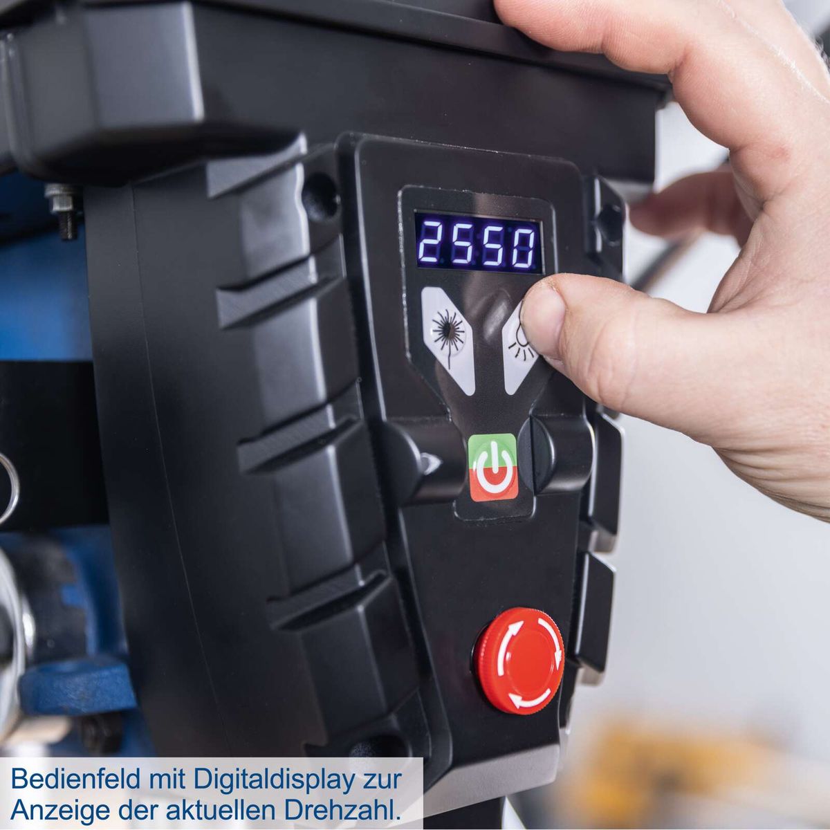 Digitalanzeige für aktuelle Drehzahl eines Bedienfelds für Tischbohrmaschine
