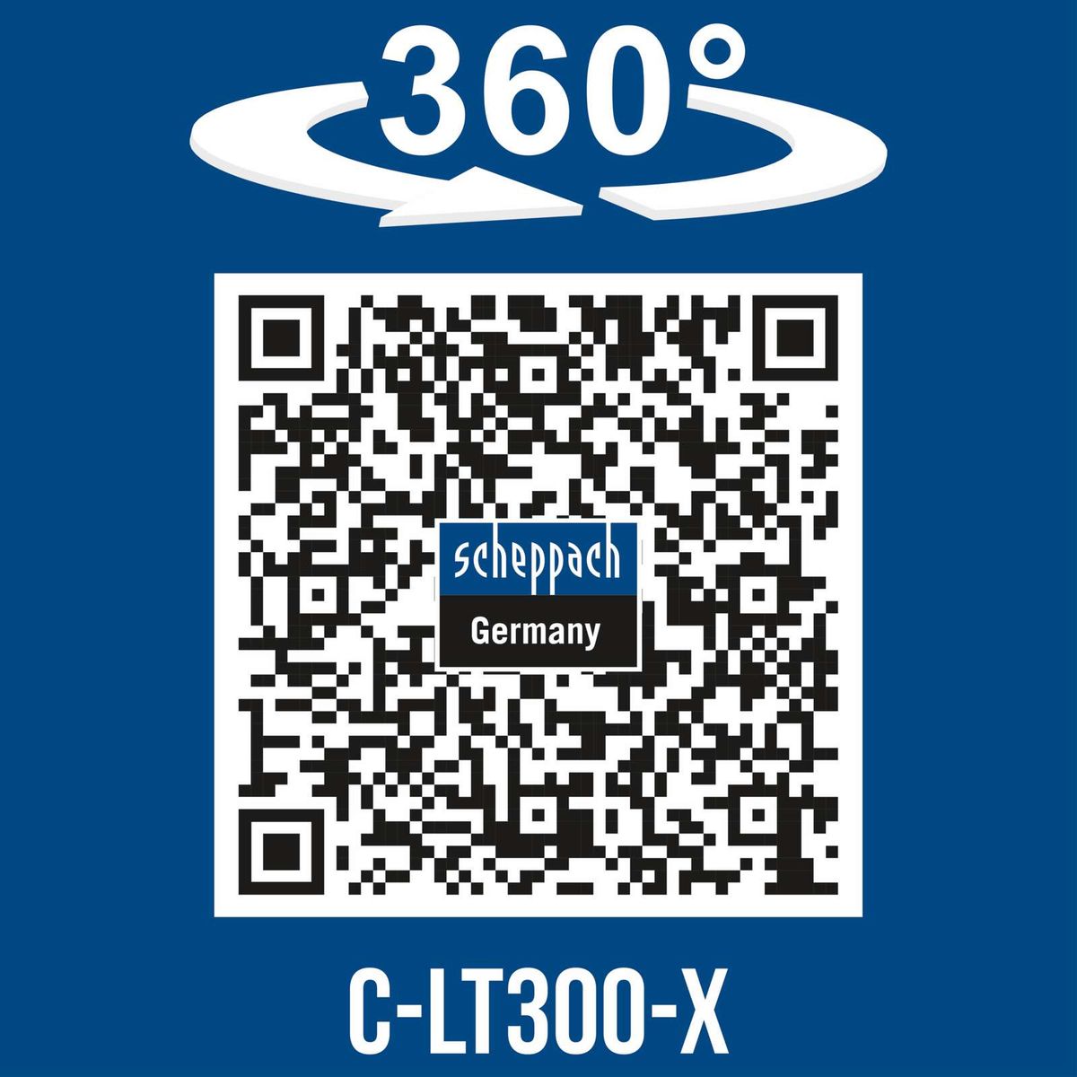 360°-Drehfunktion für einfache Bedienung des Scheppach-Akku-Rasentrimmers C-LT300-X