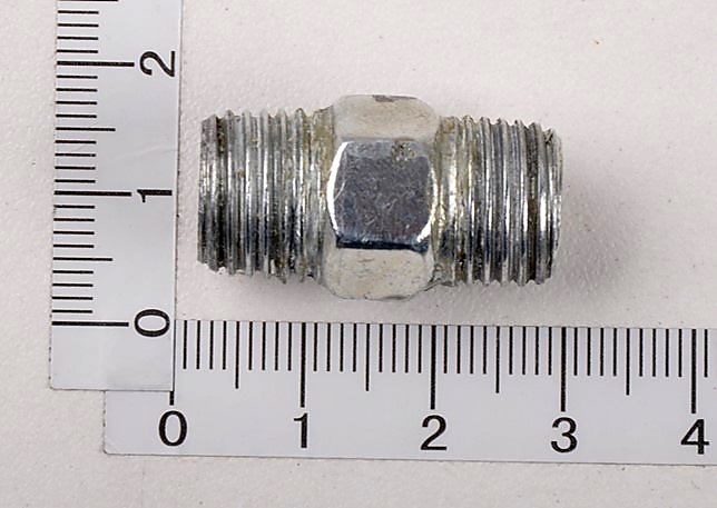 Scheppach-Verbindungsstück mit Gewinde, Maß 1/4" x 1/4", Länge 27 mm