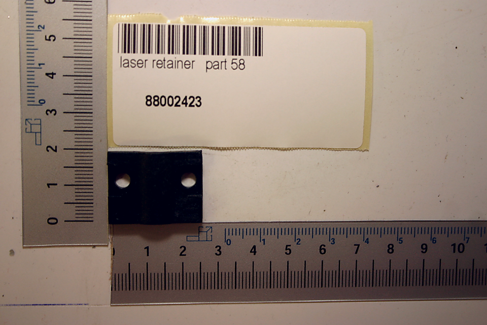 Laserhalterungsteil (Teil 58) mit Kennnummer 88002423