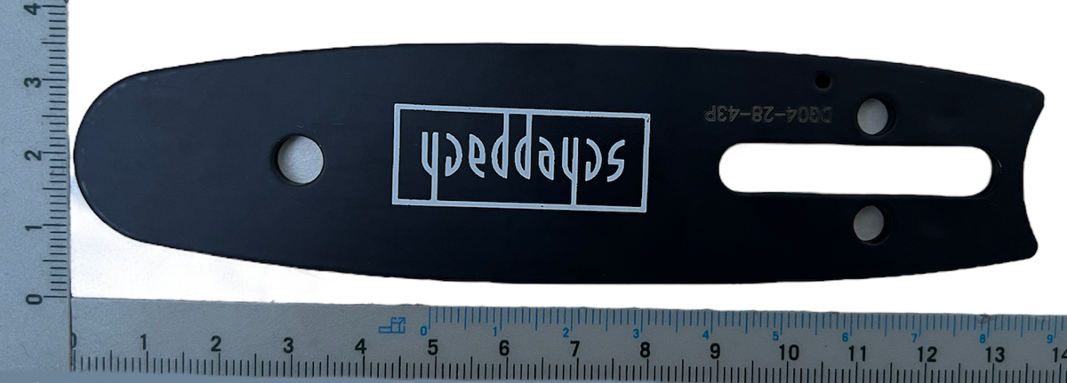 Kettenschwert 4" für 1/4" Ketten - Treibgliedstärke 1,1mm, Ansicht von oben.