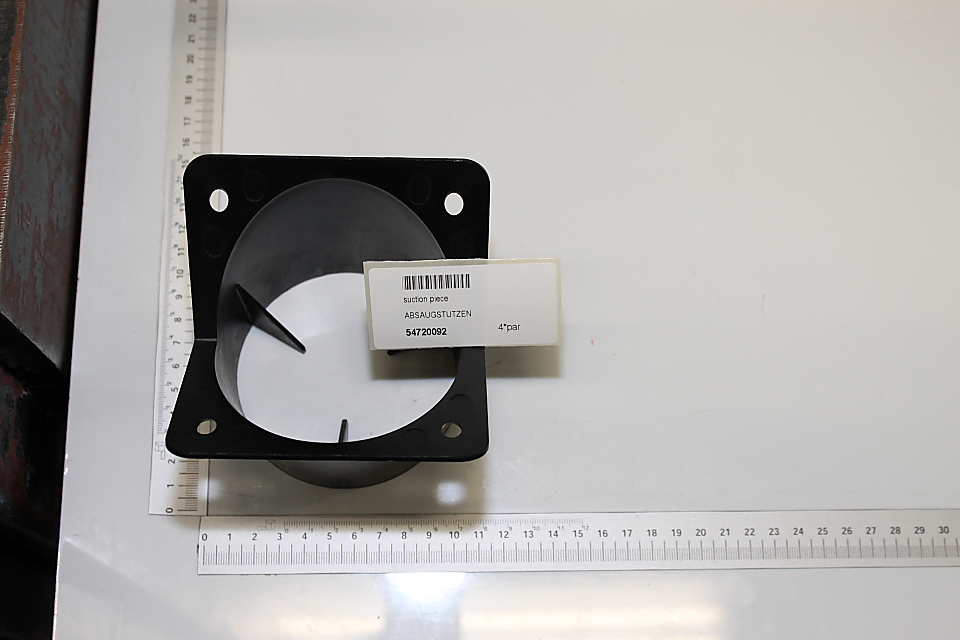 Scheppach Absaugstutzen mit integriertem Halter und Markierung für 4" Anschluss