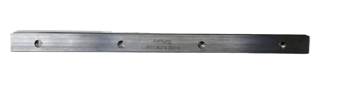 Scheppach-Schraubenspannstange mit Sicherheitshinweis