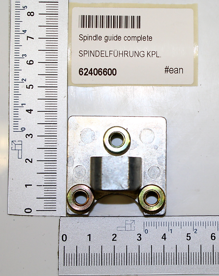 Spindelführung mit der Artikelnummer 62406600. Das Bauteil wird von vorne gezeigt.