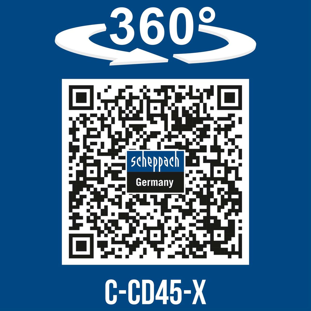 360°-Drehfunktion für präzise Bearbeitung, Scheppach C-CD45-X Akku-Schlagbohrmaschine