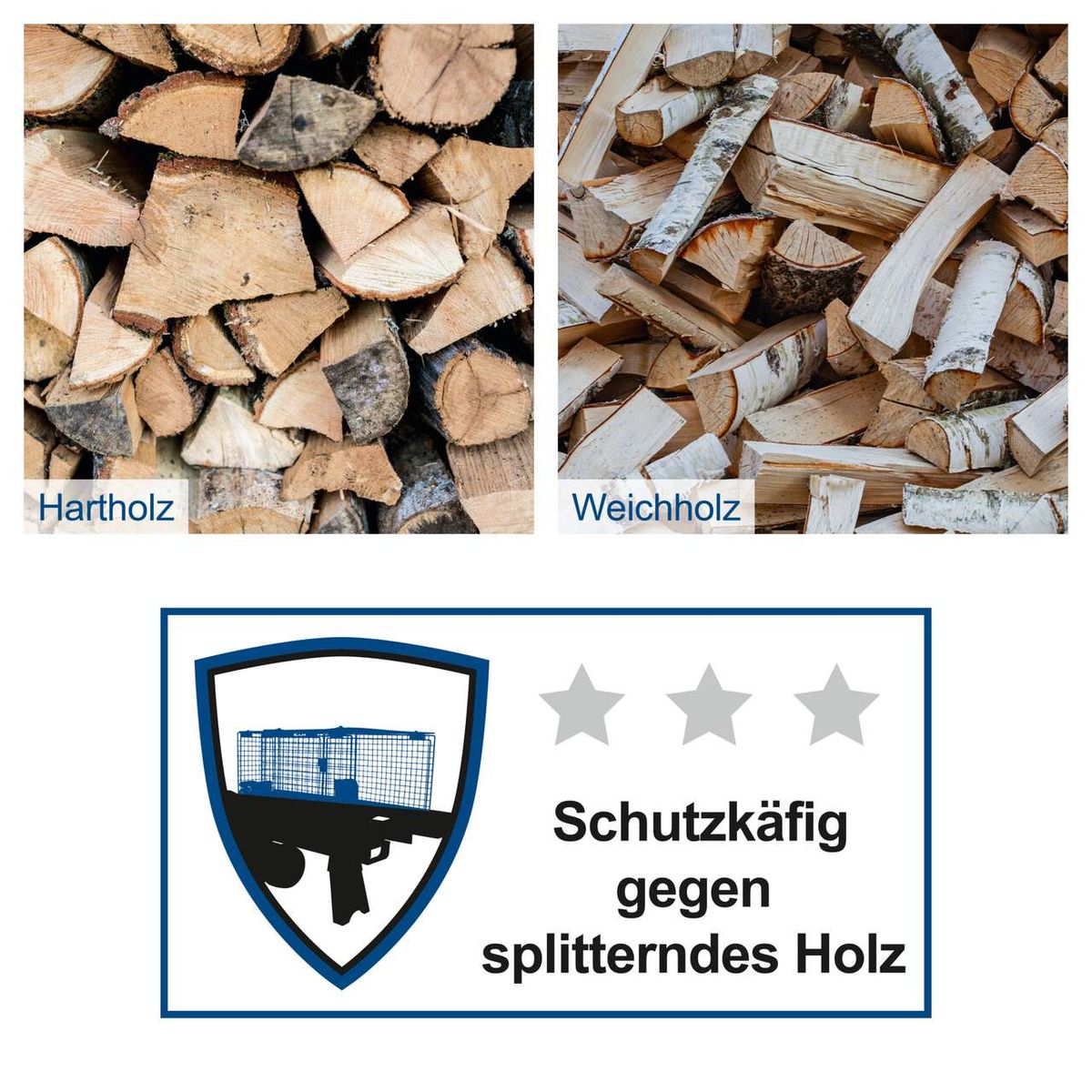 Wichtige Merkmale für Holzsplitter: Hartholz und Weichholz, Schutz vor Splitterholz mit drei Sternen