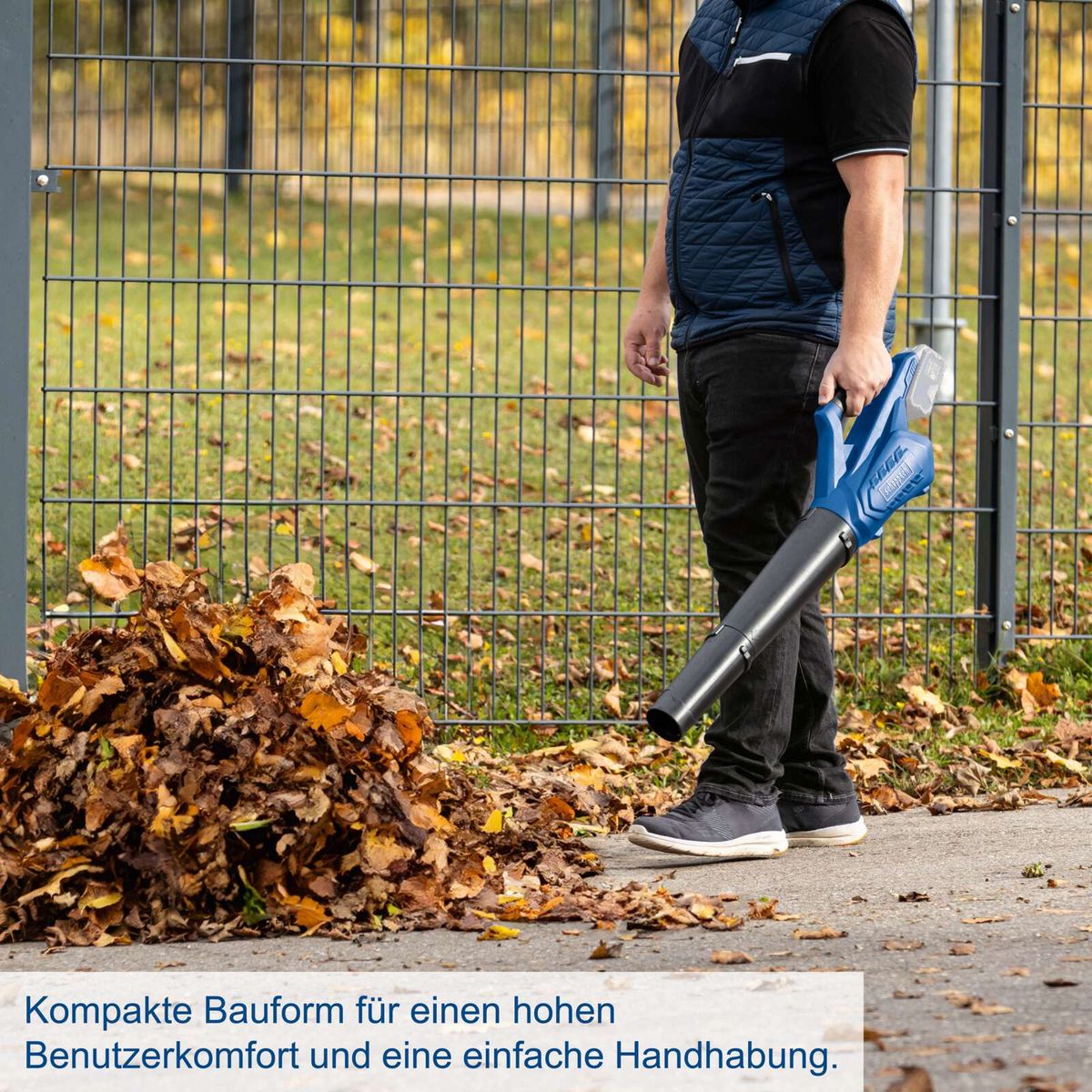 Kompressible Bauweise für hohe Benutzerkomfort und einfache Handhabung beim Gerät