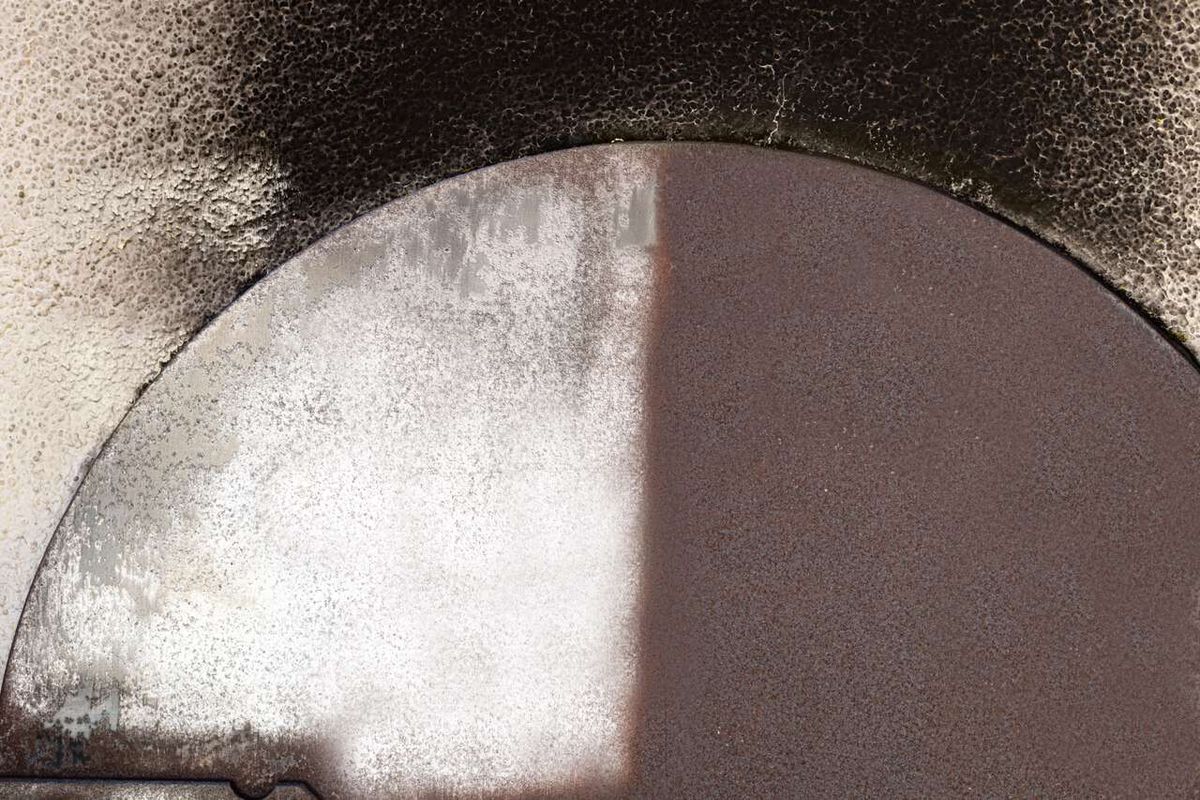 Messingdrahtbürste für Scheppach MRS1300 Satiniermaschine, Ansicht von oben.