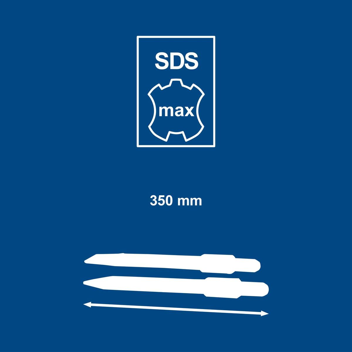 Scheppach SDS-Max: Maximaler Einspannbereich von 350 Millimetern für präzise Bearbeitung