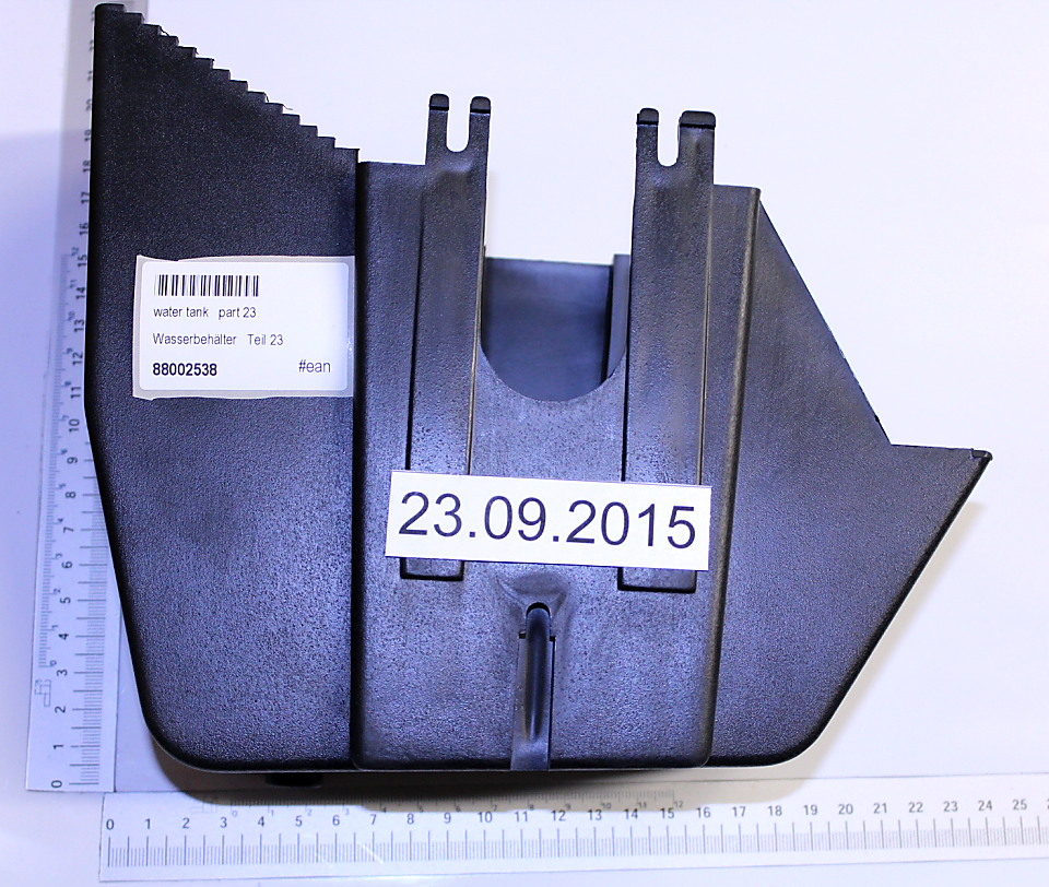 Wasserbehälter-Teil (88002538) mit Datumsstempel 23.09.2015