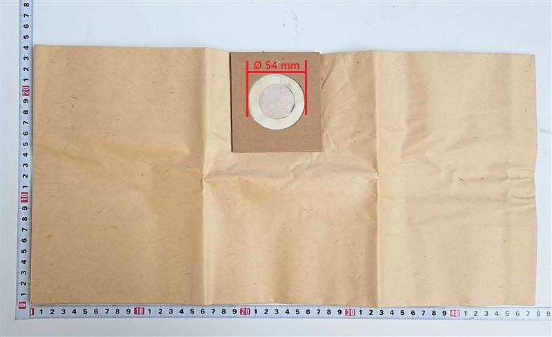 Vakuumbeutel mit integriertem Messring (Durchmesser 54 mm) auf Scheppach-Papierbeutel