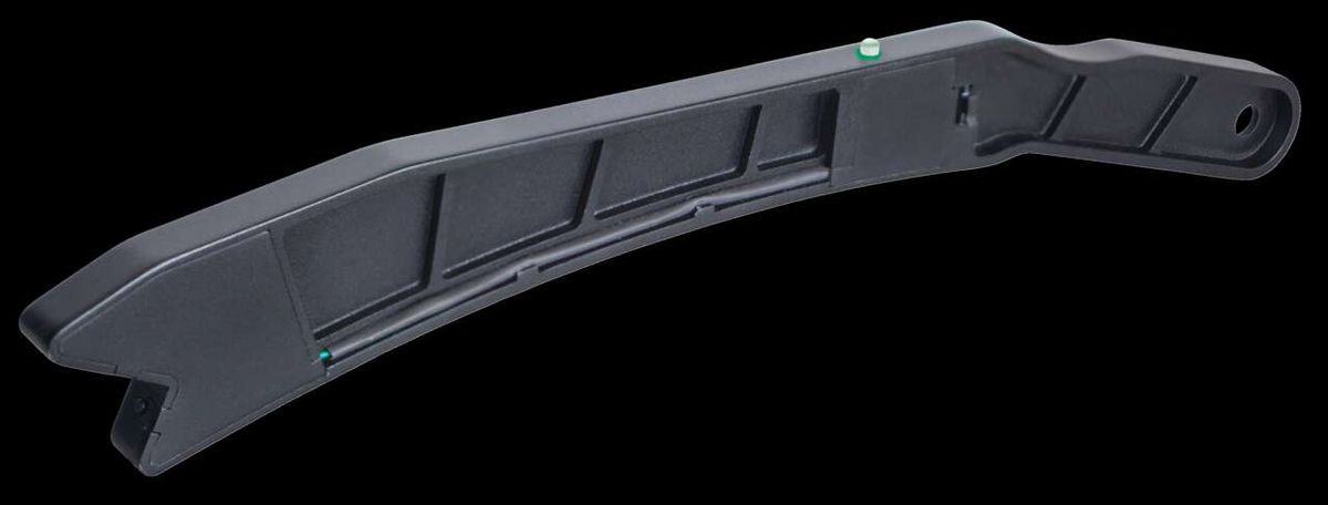 Elektronischer Schiebestock von Scheppach, Ansicht von der Seite.