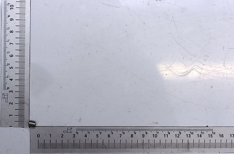 Scheppach-Messskala mit Millimetermarkierungen für präzise Messungen