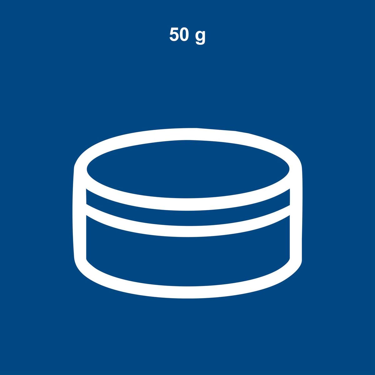 Datenbankmodul mit 50 Gramm Gewicht, illustriert mit Datenbank-Symbol