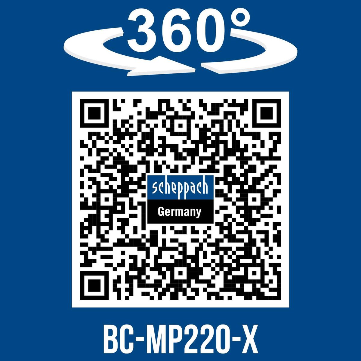 360°-Drehfunktion für besseren Rasenpflegeneffekt – Scheppach BC-MP220-X