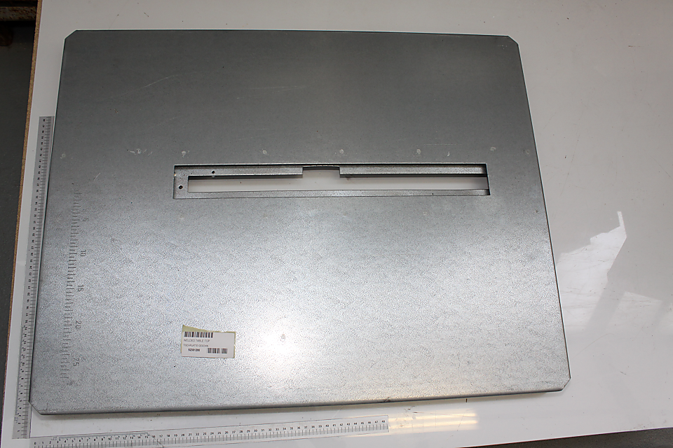 Tischplatte geschw. von Scheppach, Ansicht von oben.