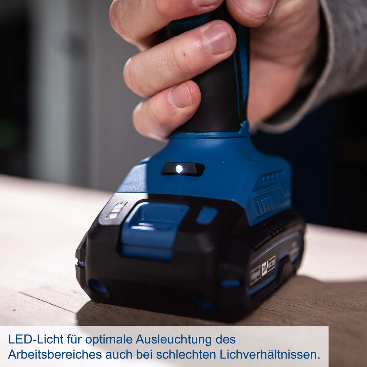 LED-Beleuchtung für optimale Arbeitsbereichsausleuchtung bei schlechten Lichtverhältnissen