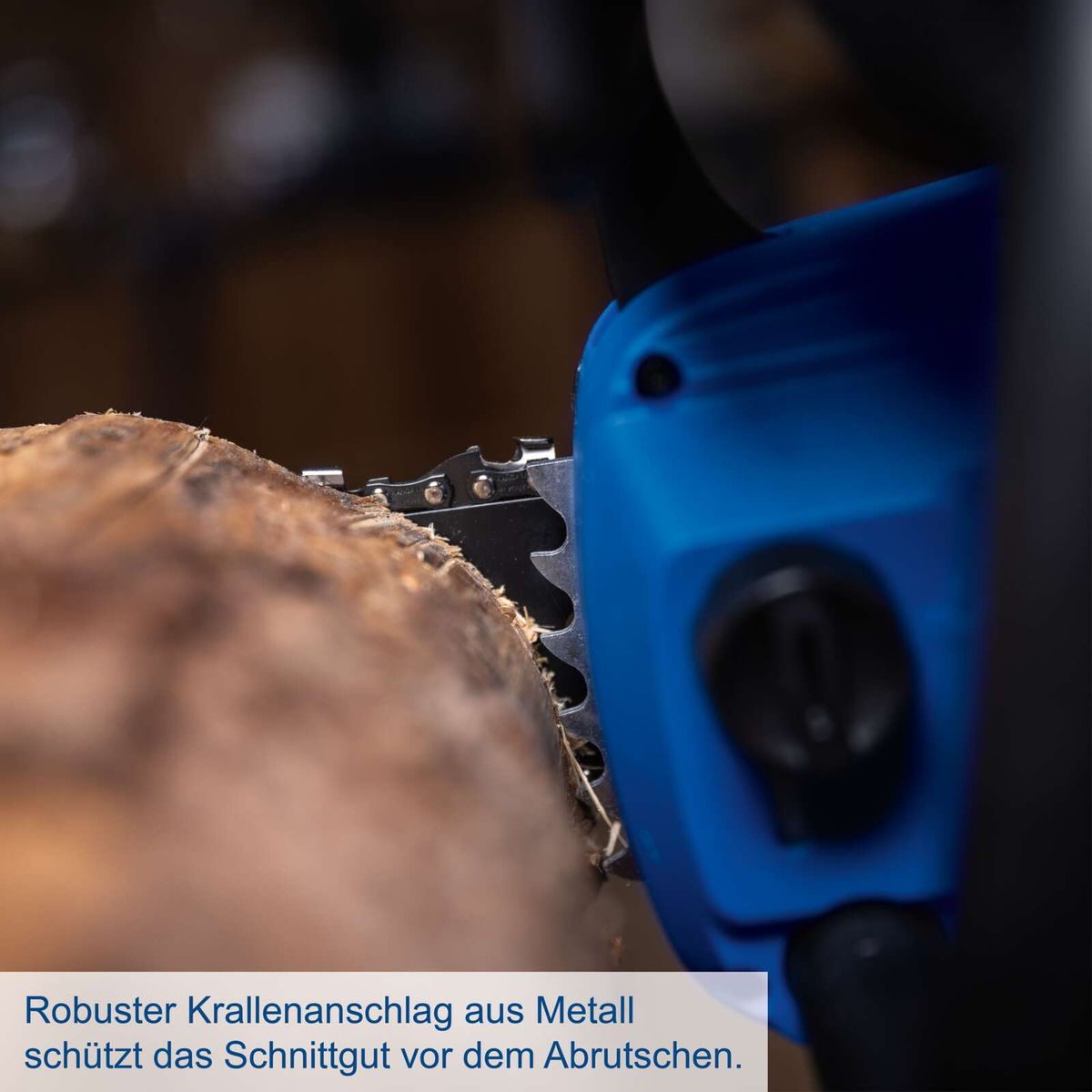 Robuster Metall-Krallenanschlag für den Schutz von Schnittgut beim Abrunden