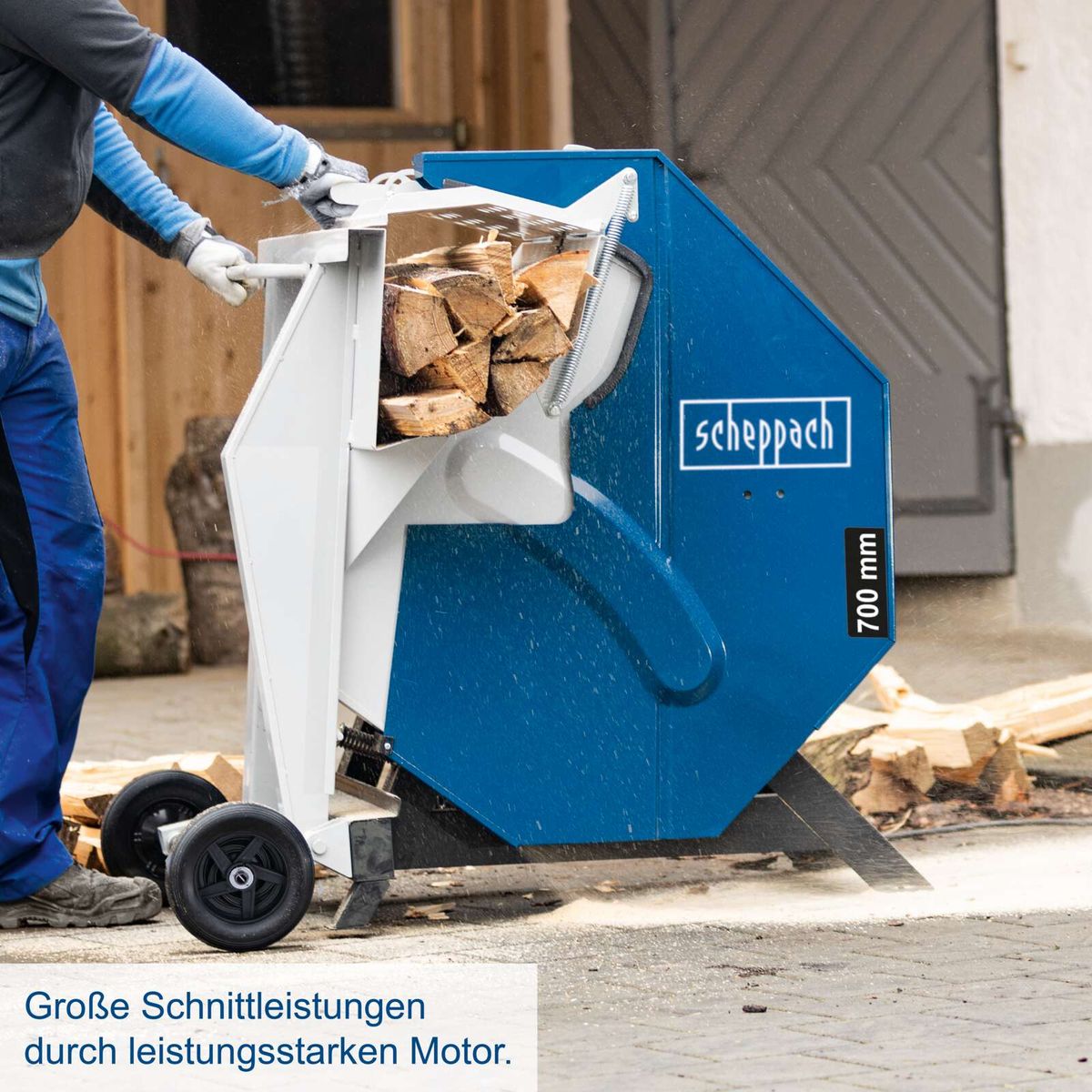 Starker Motor für hohe Schnittleistungen in Scheppach-Werkzeug
