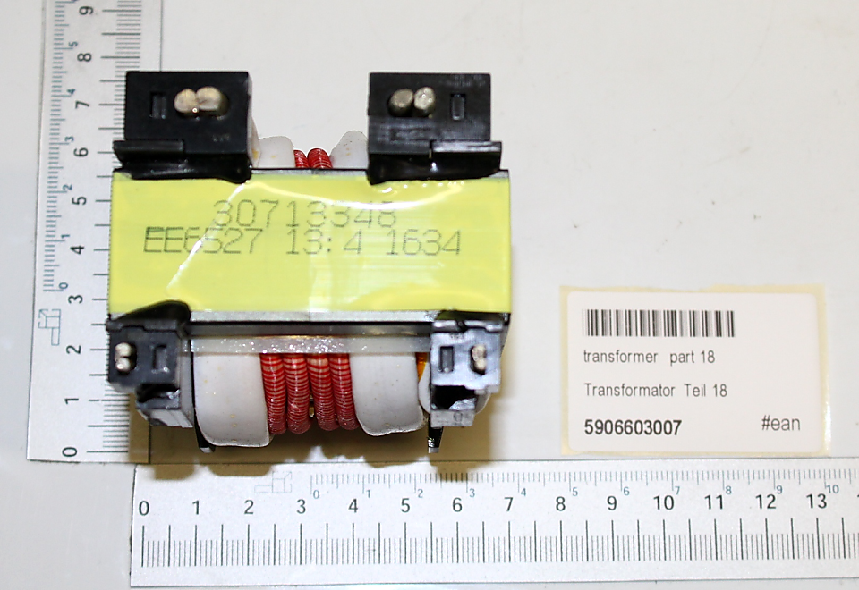 Scheppach-Transformator (Teil 18) mit Seriennummer und Markierung