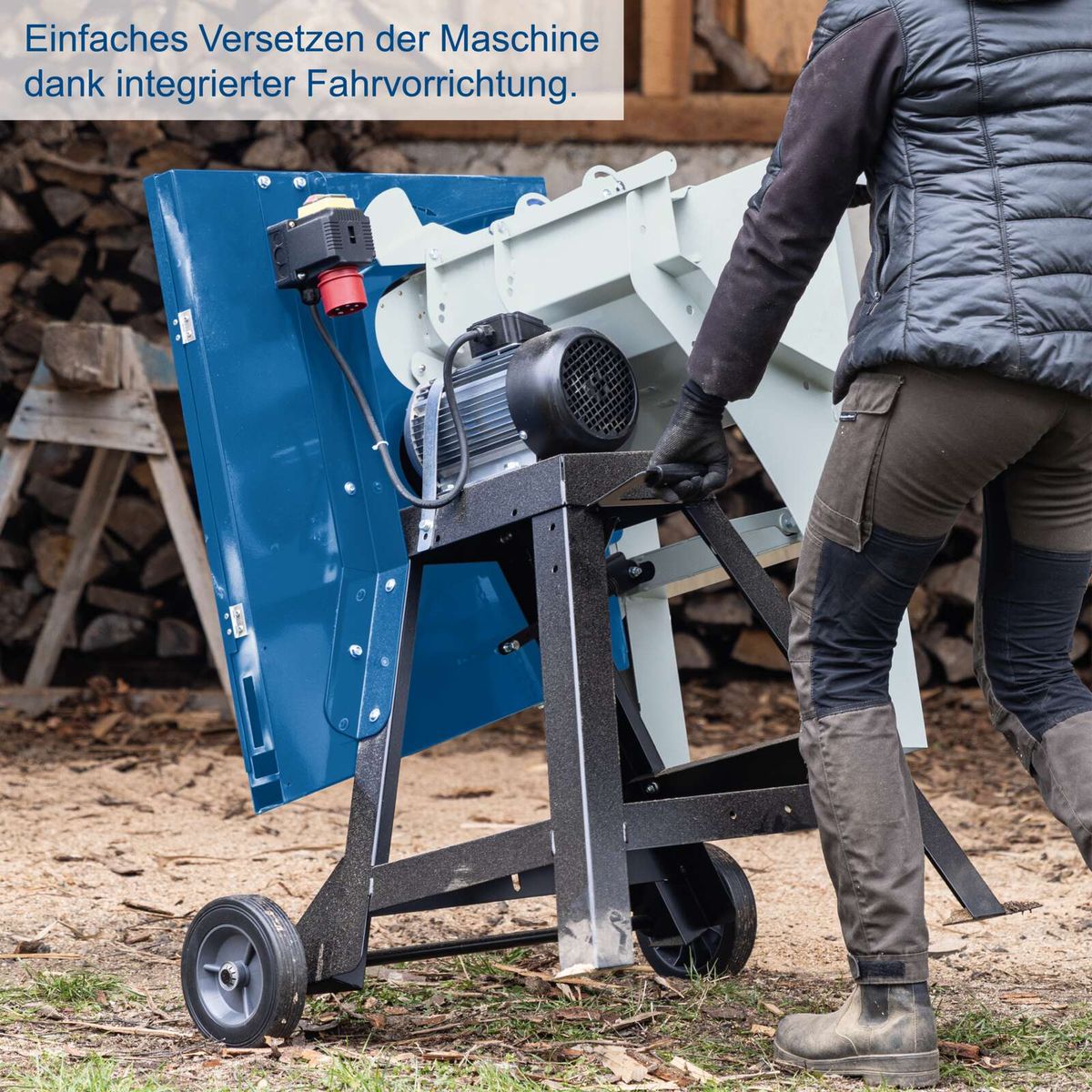 Portable Maschinenbasis mit integrierter Fahrvorrichtung für leichte Verschiebung