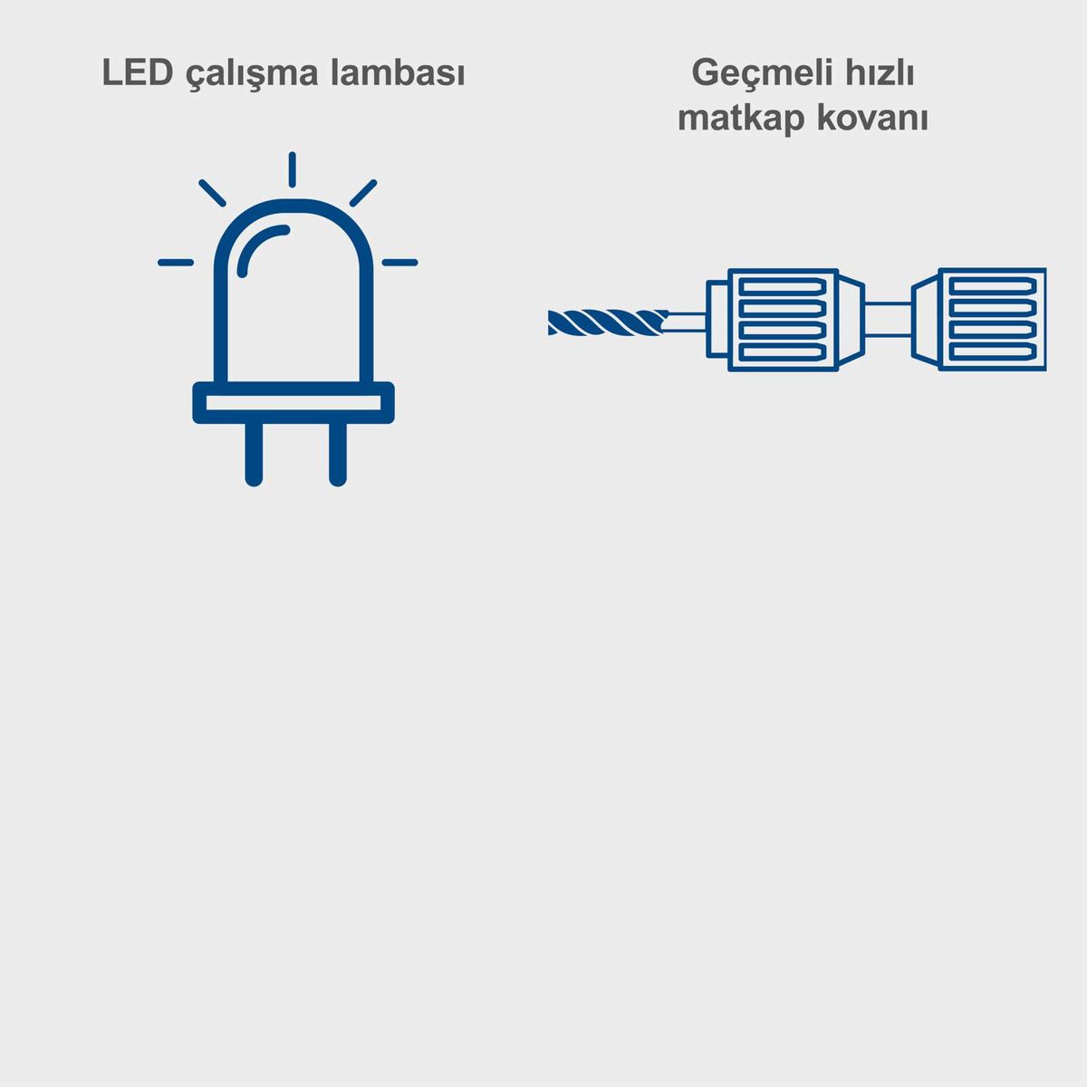 Der Akku-Bohrhammer C-RHD130-X von Scheppach verfügt über eine LED-Arbeitslampe und einen durchmessel hizli matkap kovanı für präzises Arbeiten.