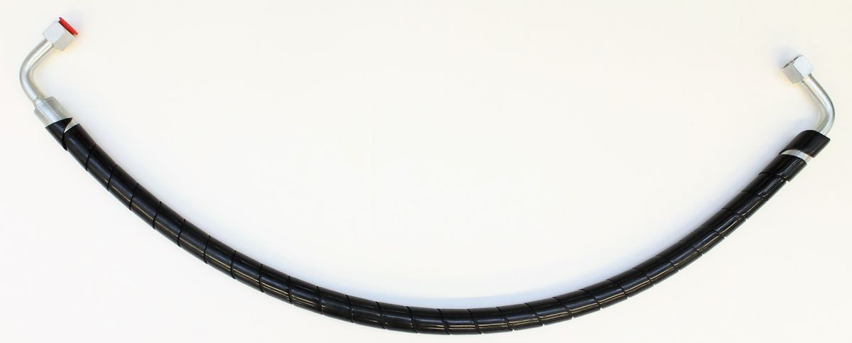 Hydraulikschlauch von Scheppach, Ansicht von der Seite.