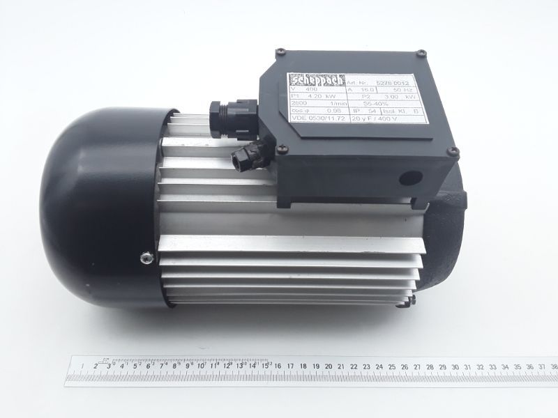 Scheppach-Drehstrommotor mit 400V/50Hz, 2800 U/min, Leistung 4,2 kW und 3 kW