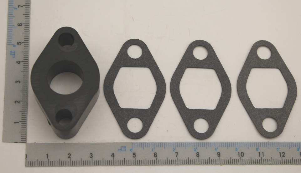 Scheppach-Dichtungssatz für Vergaser: Vier Gummiringe mit Bohrungen