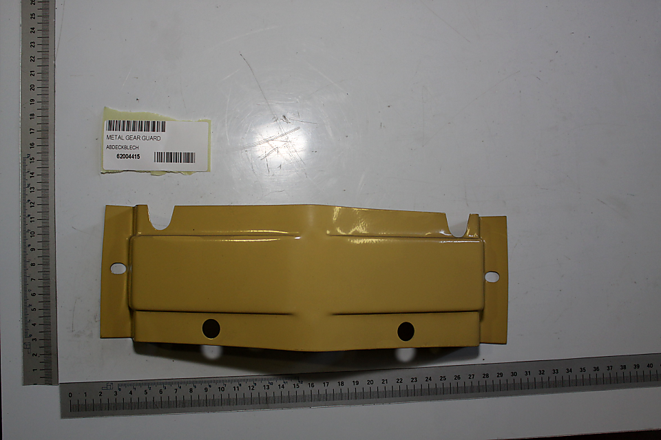 Abdeckblech von Scheppach, Ansicht von oben.