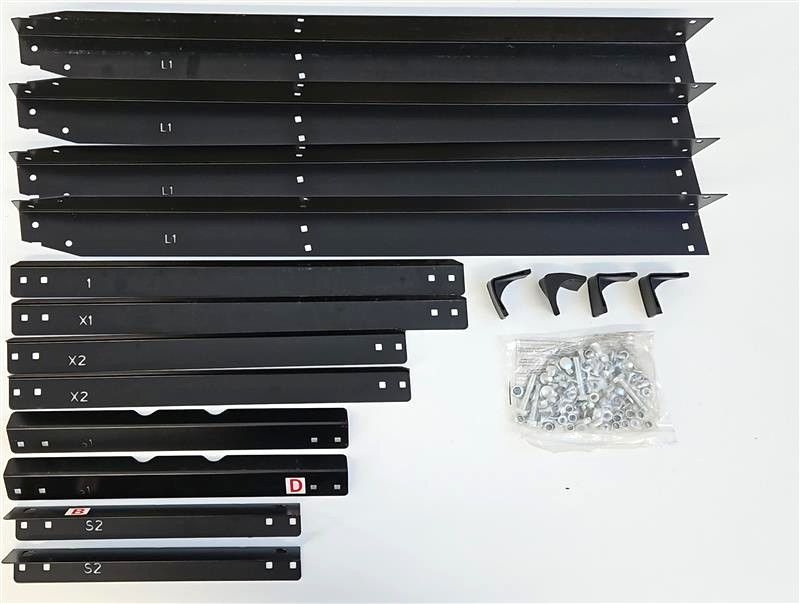 Scheppach-Untergestellteile für HM254MS/HM254CD mit Montageschrauben und Halterungen