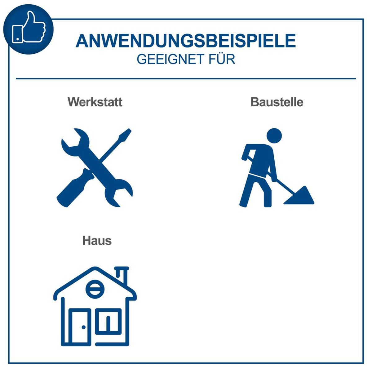 Wichtige Merkmale des Akku-Bohrhammers C-RHD130-X: Schlagkraft 1,3J, Schlagzahl bis 6000bpm, LED-Leuchte. Geeignet für Werkstatt, Baustelle und Haus.