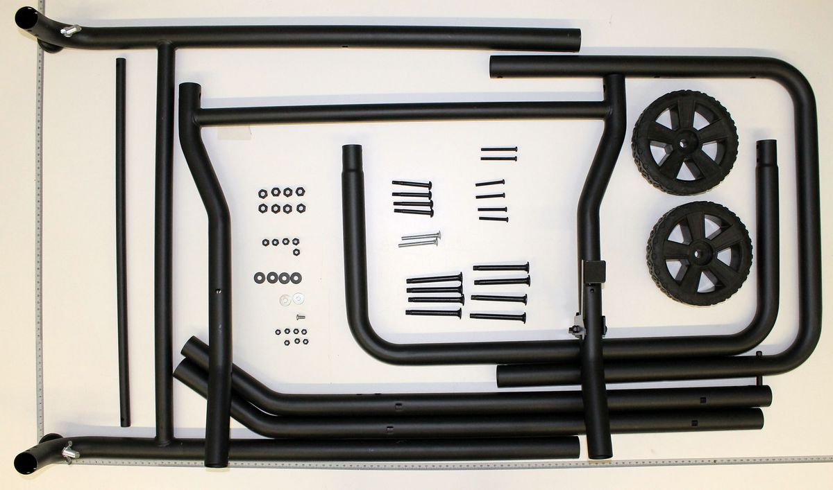Aufgebaute Komplett-Untergestellkomponente mit Rädern und Montagesatz für Werkzeugaufhängung